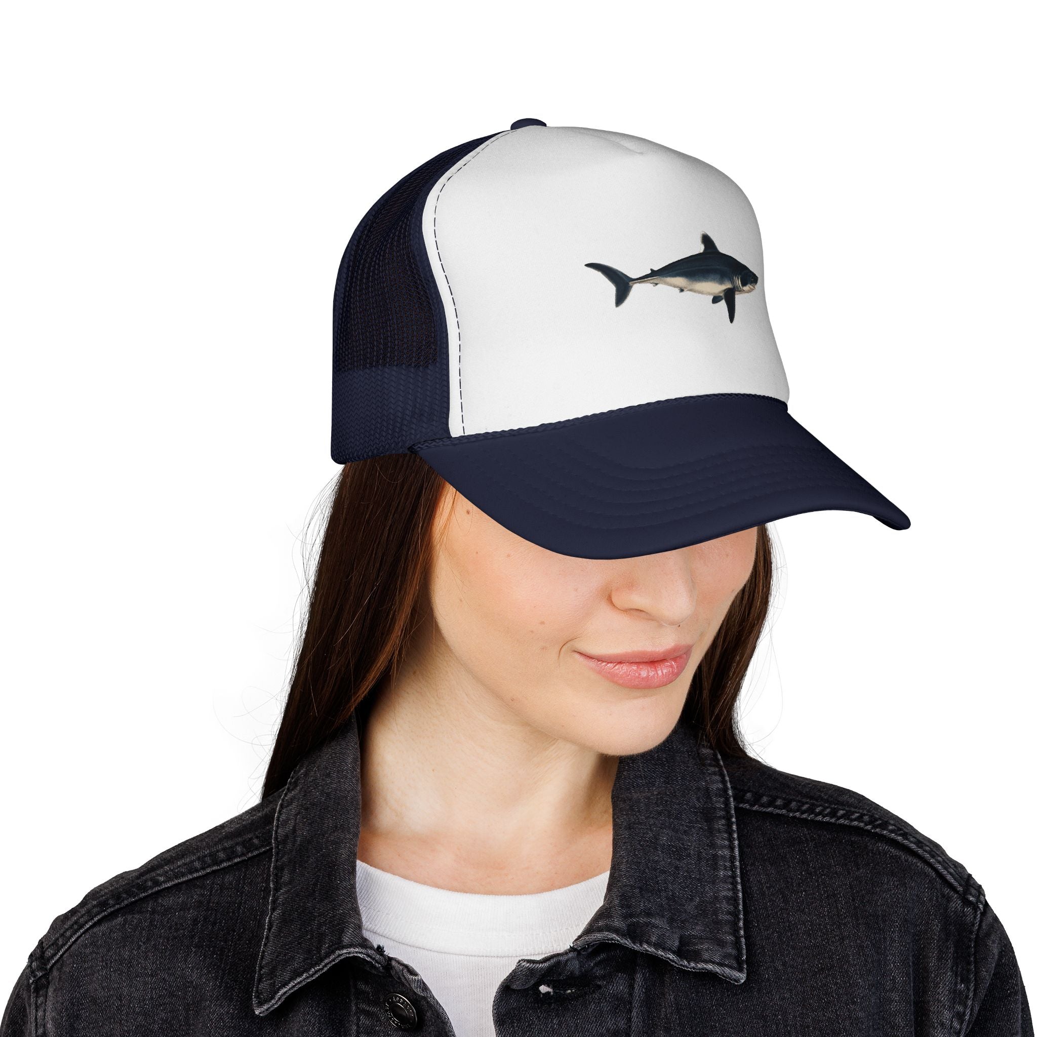 Shark Trucker Cap — Coastal Fishing Hat