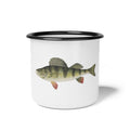 Enamel Camp Cup - Vintage Perch Fish Camper Mug