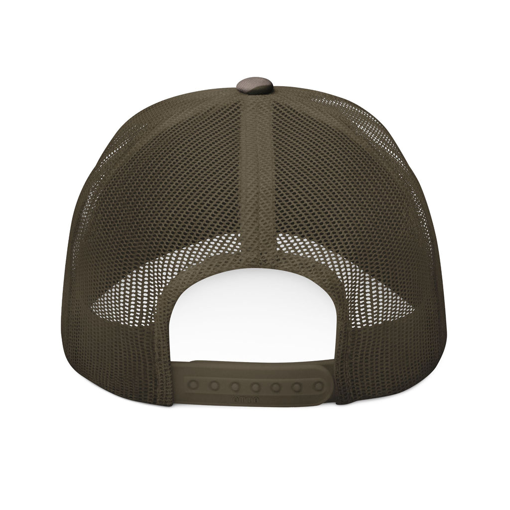 Embroidered Born of the Wild Military Mesh Cap - CAMO Trucker Hat
