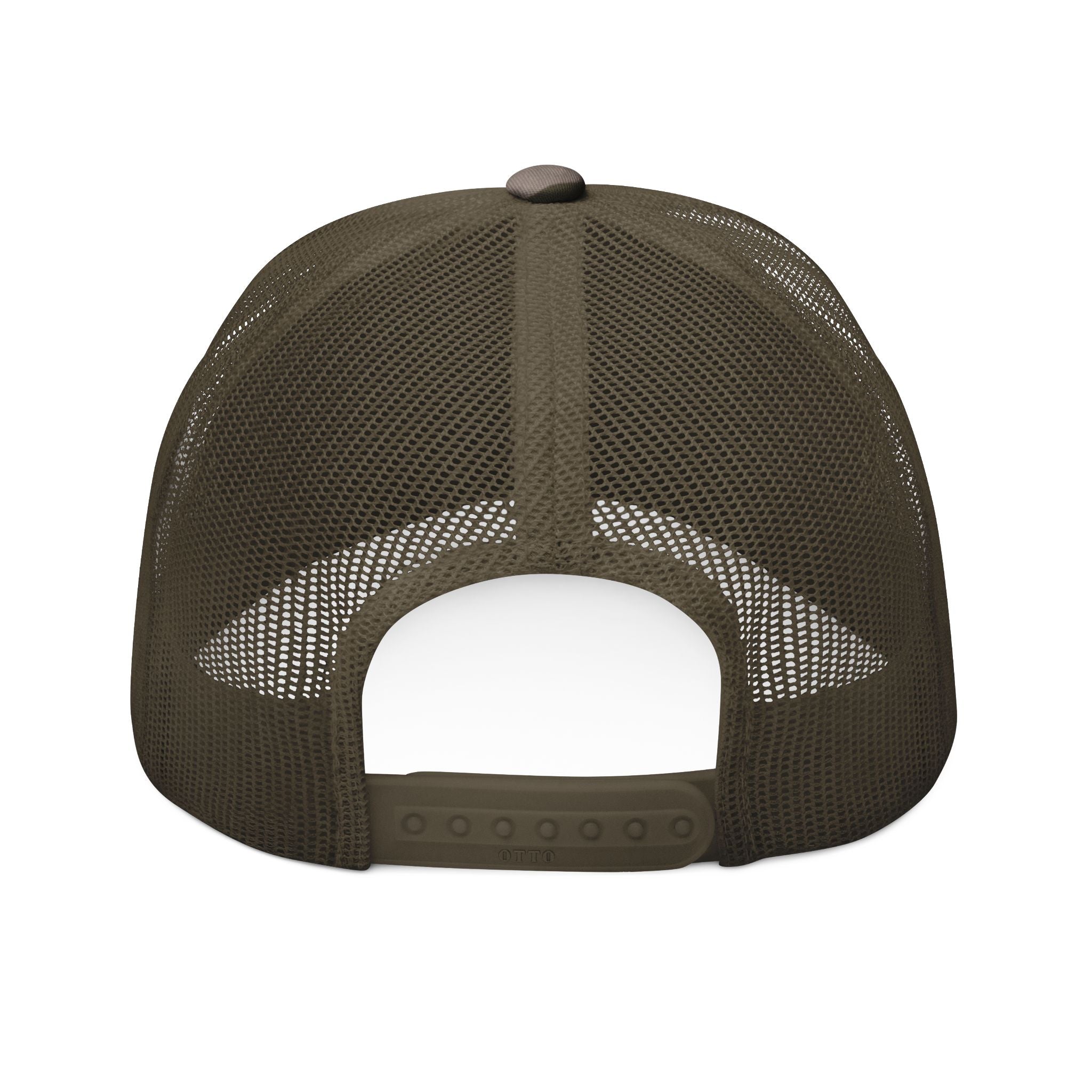 Embroidered Born of the Wild Military Mesh Cap - CAMO Trucker Hat