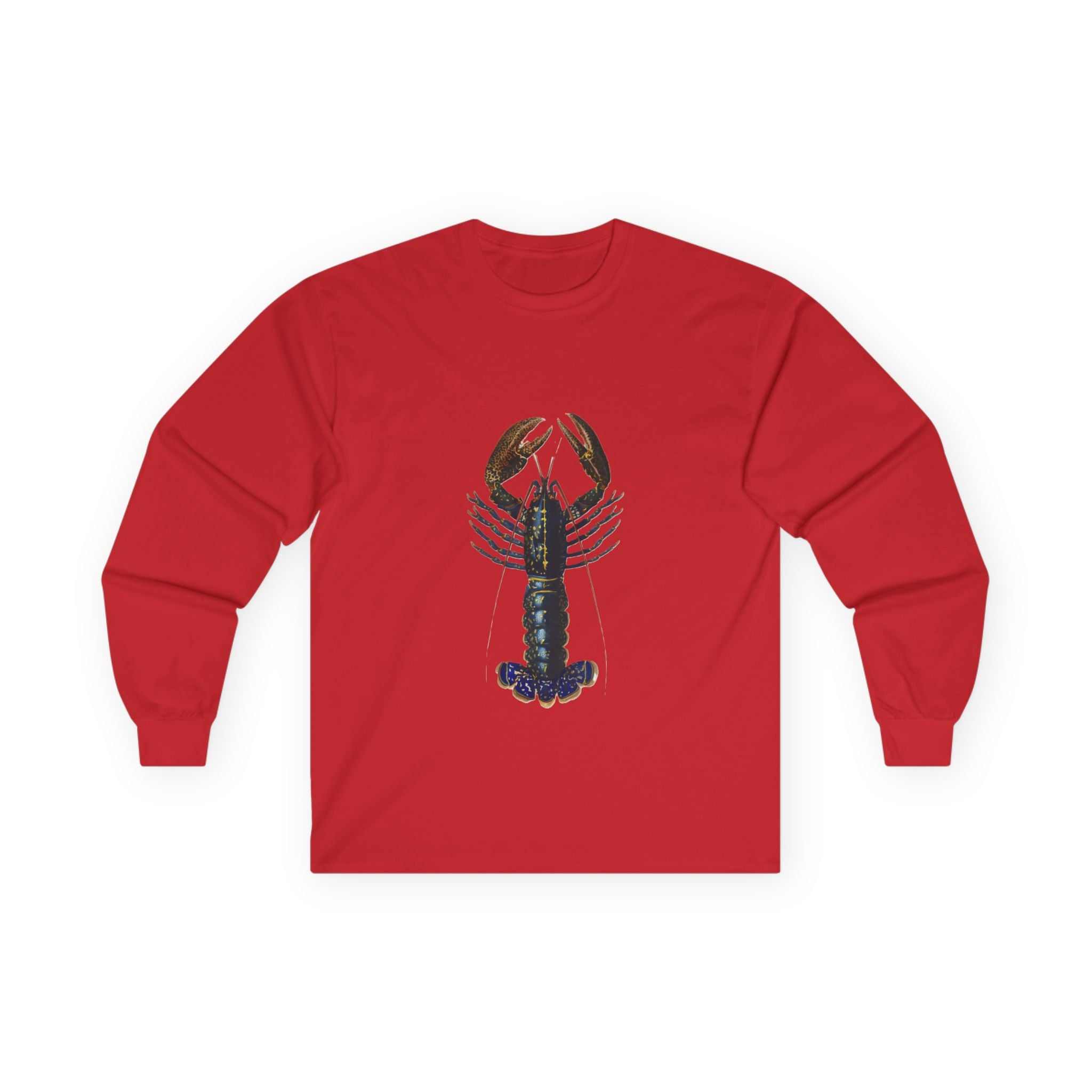 Lobster Long Sleeve Tee — Coastal Fishing Shirt
