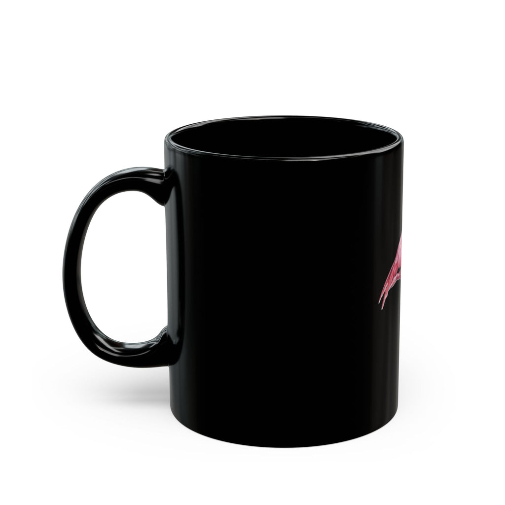 Flamingo Coffee Mug — Black Ceramic 11oz/15oz