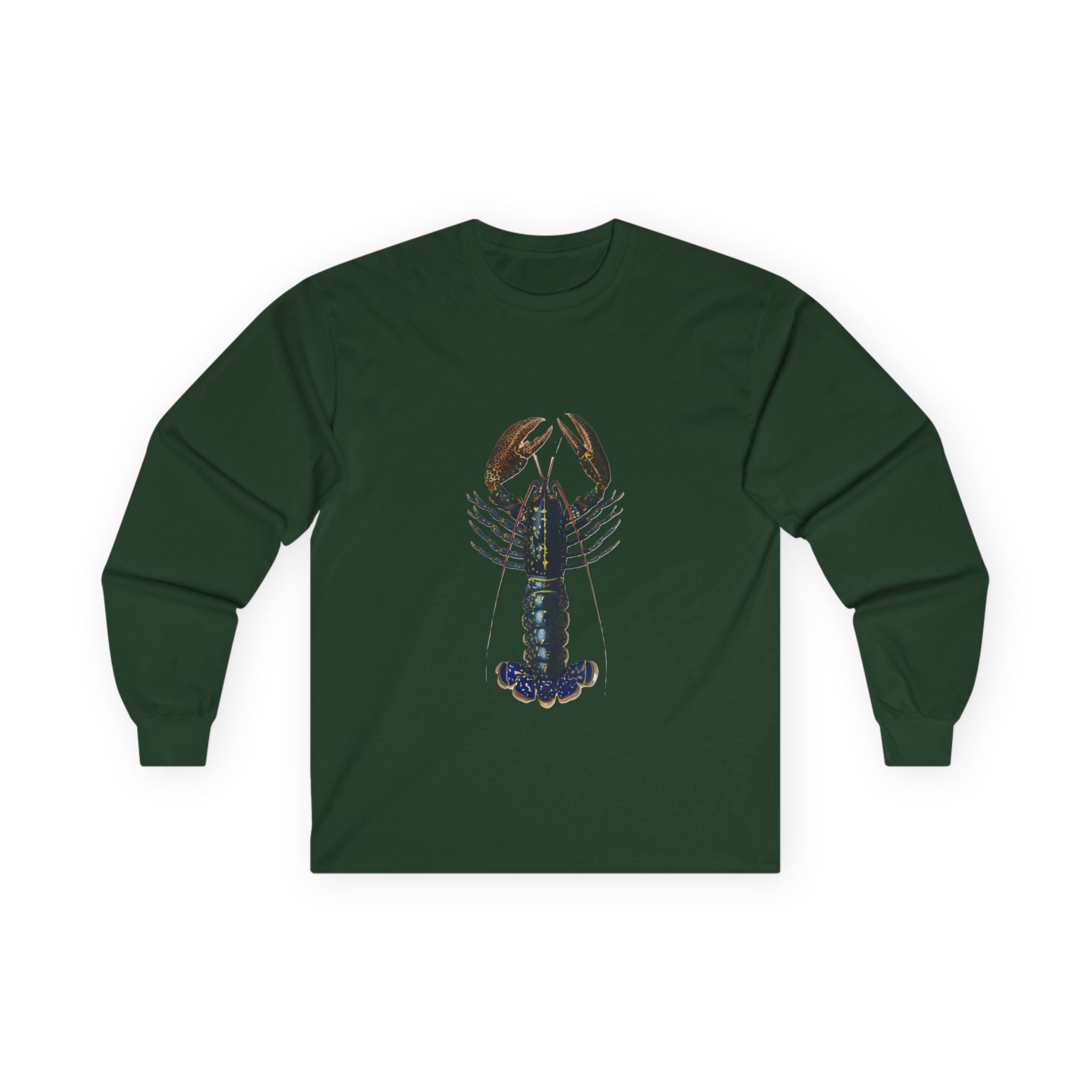 Lobster Long Sleeve Tee — Coastal Fishing Shirt