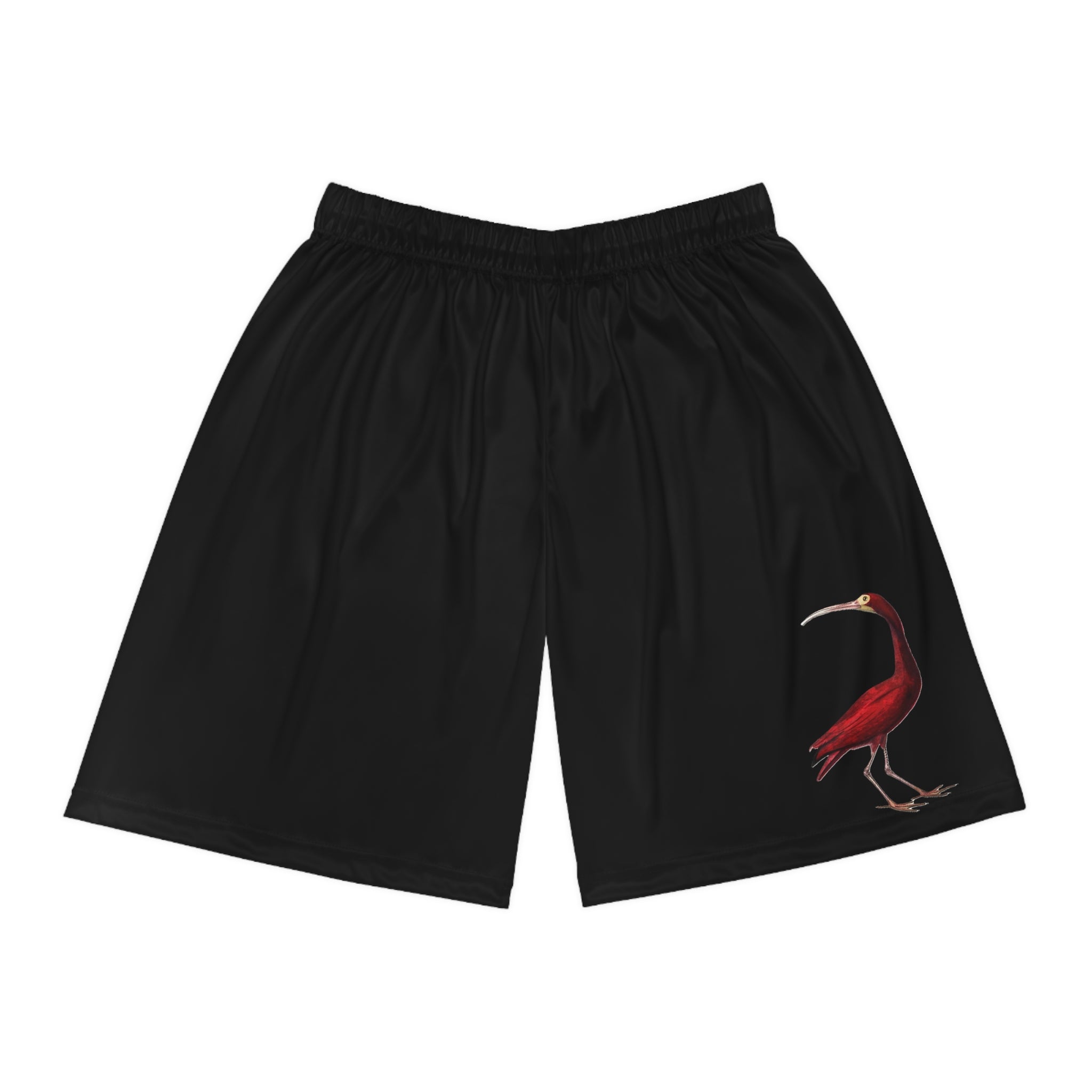 Red Ibis Black Basketball Shorts – Athletic AOP Shorts
