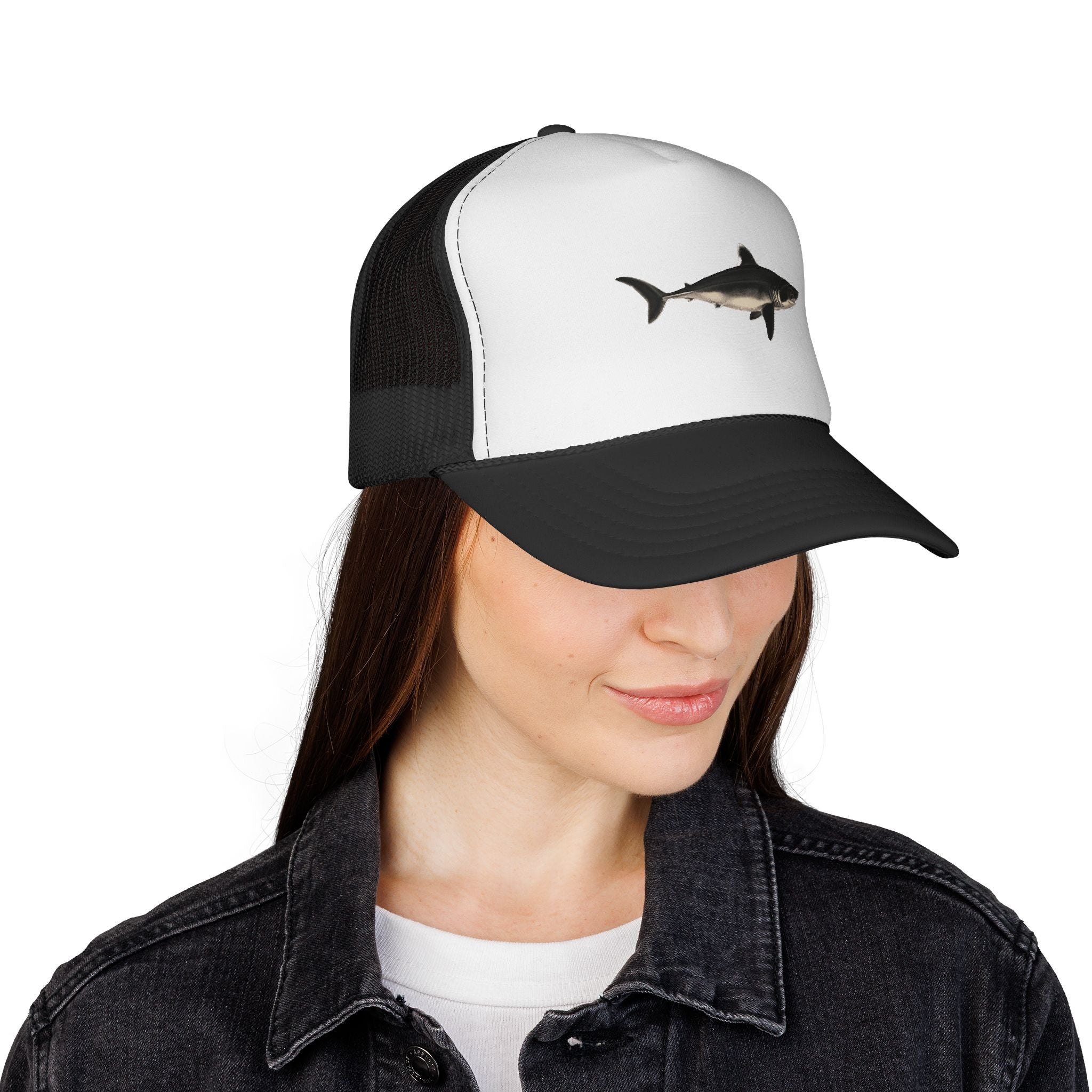 Shark Trucker Cap — Coastal Fishing Hat