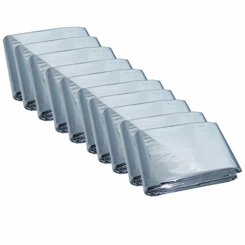 8-Pack Thermal Mylar Survival Blankets